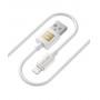 Купить ᐈ Кривой Рог ᐈ Низкая цена ᐈ Кабель Luxe Cube USB - Lightning (M/M), 3 А, 1 м, белый (7775557575228)