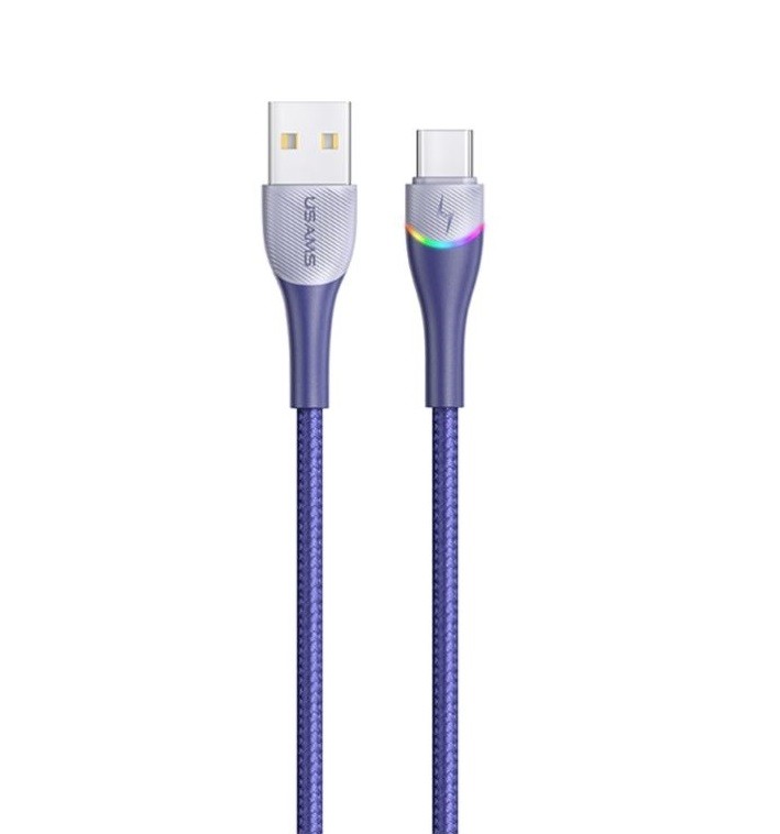 Купить ᐈ Кривой Рог ᐈ Низкая цена ᐈ Кабель Usams US-SJ542 USB - USB Type-C, 1.2 м, Blue (SJ542USB02)