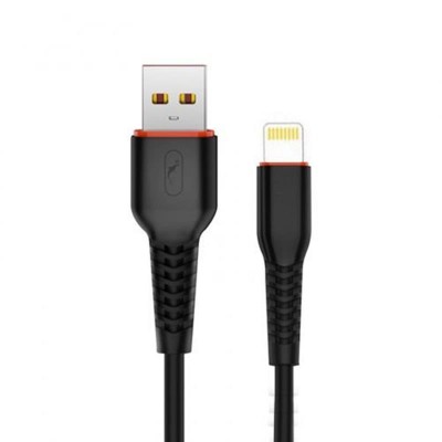 Купить ᐈ Кривой Рог ᐈ Низкая цена ᐈ Кабель SkyDolphin S54L Soft USB - Lightning (M/M), 1 м, Black (USB-000428)