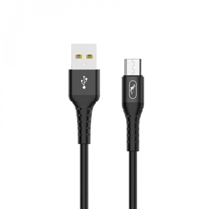 Купить ᐈ Кривой Рог ᐈ Низкая цена ᐈ Кабель SkyDolphin S05V TPE Frost Line USB - micro USB (M/M), 1 м, Black (USB-000553)