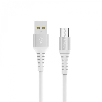 Купить ᐈ Кривой Рог ᐈ Низкая цена ᐈ Кабель SkyDolphin S05V TPE Frost Line USB - micro USB (M/M), 1 м, White (USB-000552)