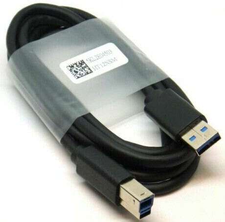 Купить ᐈ Кривой Рог ᐈ Низкая цена ᐈ Кабель Dell USB - USB Type-B V 3.0 (M/M), 1.8 м, Black (5KL2E22501-OEM)_OEM