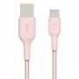 Купить ᐈ Кривой Рог ᐈ Низкая цена ᐈ Кабель Belkin Braided+Strap USB - USB-C, 1.5 м Pink (F2CU075-05-C00)_OEM