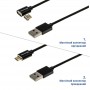 Купить ᐈ Кривой Рог ᐈ Низкая цена ᐈ Кабель Grand-X USB - micro USB (M/M), магнитный, 1 м, Black (MG-01M)