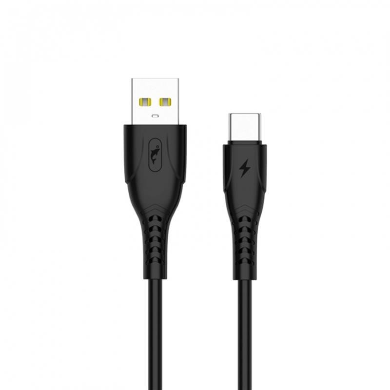 Купить ᐈ Кривой Рог ᐈ Низкая цена ᐈ Кабель SkyDolphin S08T USB - USB Type-C (M/M), 1 м, Black (USB-000563)