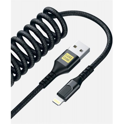 Купить ᐈ Кривой Рог ᐈ Низкая цена ᐈ Кабель Luxe Cube Dynamic USB - Lightning (M/M), 1.5 м, Black (4446689101557)