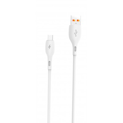 Купить ᐈ Кривой Рог ᐈ Низкая цена ᐈ Кабель SkyDolphin S22V Soft Silicone USB - micro USB (M/M), 1 м, White (USB-000605)