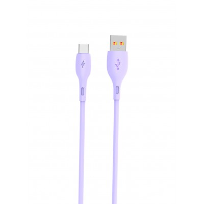 Купить ᐈ Кривой Рог ᐈ Низкая цена ᐈ Кабель SkyDolphin S22T Soft Silicone USB - USB Type-C (M/M), 1 м, Violet (USB-000603)