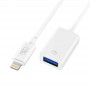 Купить ᐈ Кривой Рог ᐈ Низкая цена ᐈ Переходник SkyDolphin OT01 Lightning - USB (M/F) White (ADPT-00028)