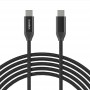 Купить ᐈ Кривой Рог ᐈ Низкая цена ᐈ Кабель Choetech USB Type-C - USB Type-C (M/M), 1 м, Black (XCC-1035)
