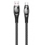 Купить ᐈ Кривой Рог ᐈ Низкая цена ᐈ Кабель Usams US-SJ422 Digital Display USB - USB Type-C, 1.2 м, Black (SJ422USB01)