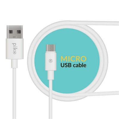 Купить ᐈ Кривой Рог ᐈ Низкая цена ᐈ Кабель Piko CB-UM11 USB - micro USB (M/M), 1.2 м, White (1283126496172)