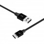 Купить ᐈ Кривой Рог ᐈ Низкая цена ᐈ Кабель SkyDolphin S55T Neylon USB - USB Type-C (M/M), 1 м, Black (USB-000436)