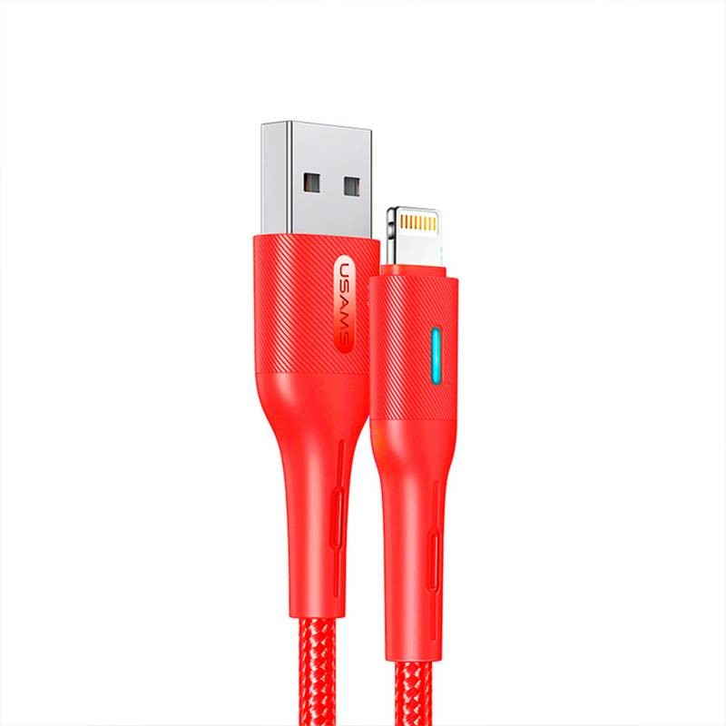 Купить ᐈ Кривой Рог ᐈ Низкая цена ᐈ Кабель Usams US-SJ424 USB - Lightning, 0.6 м, Red (SJ424USB02)