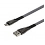 Купить ᐈ Кривой Рог ᐈ Низкая цена ᐈ Кабель Grand-X USB - micro USB (M/M), 2 A, 1 м, Grey (FM09)