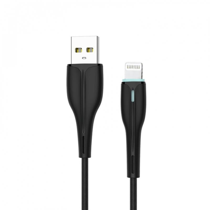 Купить ᐈ Кривой Рог ᐈ Низкая цена ᐈ Кабель SkyDolphin S48L USB - Lightning (M/M), 1 м, Black (USB-000422)