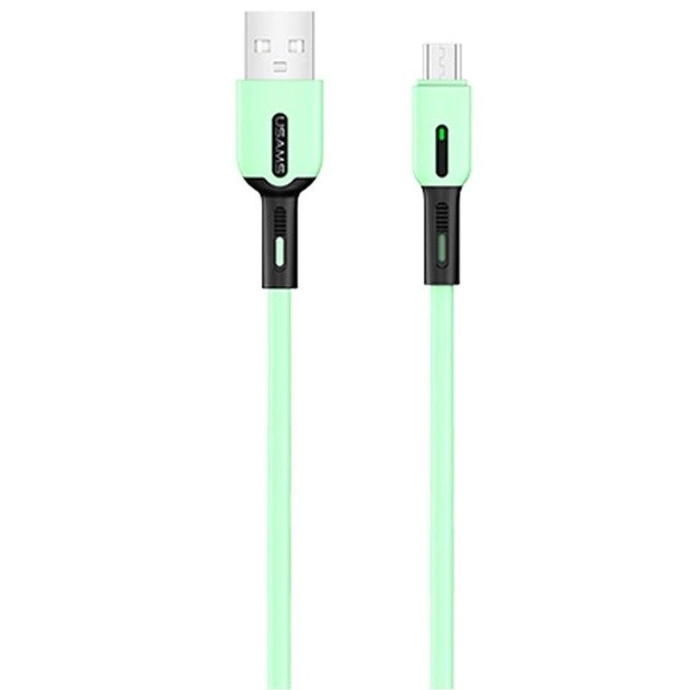 Купить ᐈ Кривой Рог ᐈ Низкая цена ᐈ Кабель Usams US-SJ432 USB - Micro USB, 1 м, Mint (SJ432USB03)