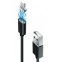 Купить ᐈ Кривой Рог ᐈ Низкая цена ᐈ Кабель Grand-X USB - Lightning (M/M), магнитный, 1 м, Black (MG-01L)