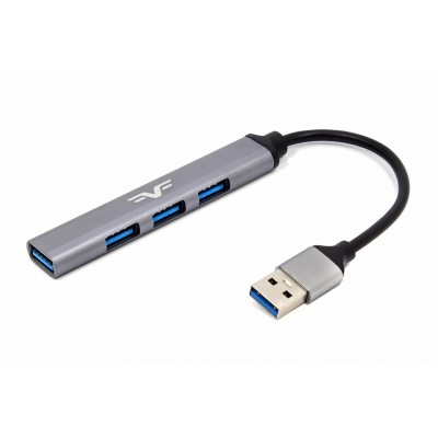 Концентратор USB Frime (1х3.0&3x2.0) Silver (FH-20050)