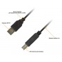 Купить ᐈ Кривой Рог ᐈ Низкая цена ᐈ Кабель Piko USB - USB Type-B V 2.0 (M/M), 3 м, черный (1283126473944)