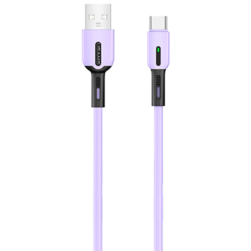 Купить ᐈ Кривой Рог ᐈ Низкая цена ᐈ Кабель Usams US-SJ433 USB - USB Type-C, 1 м, Purple (SJ433USB04)