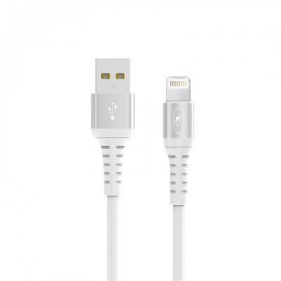 Купить ᐈ Кривой Рог ᐈ Низкая цена ᐈ Кабель SkyDolphin S05L TPE Frost Line USB - Lightning (M/M), 1 м, White (USB-000548)