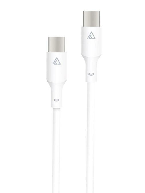 Купить ᐈ Кривой Рог ᐈ Низкая цена ᐈ Кабель ACCLAB PwrX USB Type-C - USB Type-C (M/M), 60W, 1.2 м, White (1283126559563)