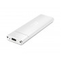 Зовнішня кишеня Frime M.2 NGFF SATA, USB 3.1 Type-C, Metal, Silver (FHE221.M2UC)