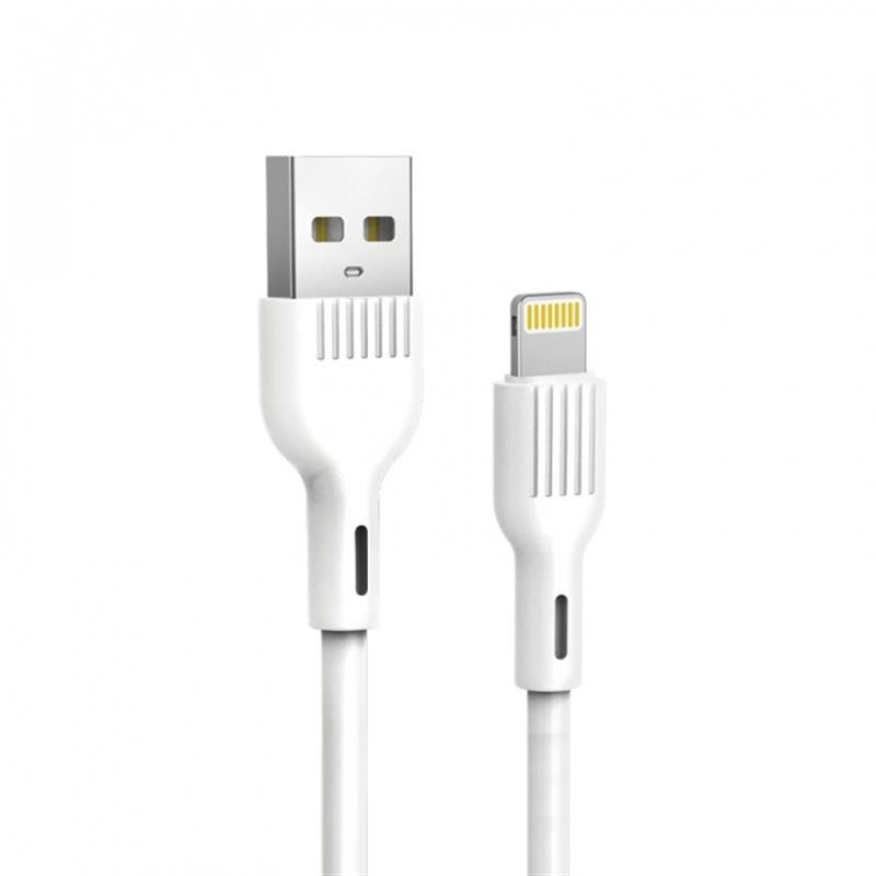 Купить ᐈ Кривой Рог ᐈ Низкая цена ᐈ Кабель SkyDolphin S03L USB - Lightning (M/M), 1 м, White (USB-000417)