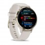 Смарт-годинник Garmin Venu 3s Soft Gold Stainless Steel Bezel with Ivory Case and Silicone Band (010-02785-54)