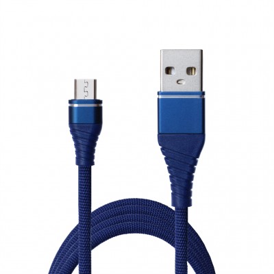 Купить ᐈ Кривой Рог ᐈ Низкая цена ᐈ Кабель Grand-X USB - micro USB (M/M), Cu, 2.1 A, 1.2 м, Blue (NM012BL)