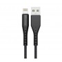 Купить ᐈ Кривой Рог ᐈ Низкая цена ᐈ Кабель Grand-X USB - Lightning (M/M), 1.2 м, Black (FL-12B)