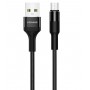 Купить ᐈ Кривой Рог ᐈ Низкая цена ᐈ Кабель Usams US-SJ224 USB - micro USB, 1.2 м, Black (SJ224USB01)