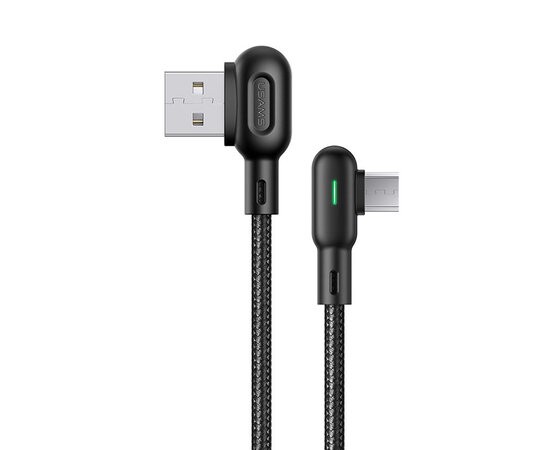 Купить ᐈ Кривой Рог ᐈ Низкая цена ᐈ Кабель Usams US-SJ458 USB - Micro USB, 1.2 м, Black (SJ458USB01)