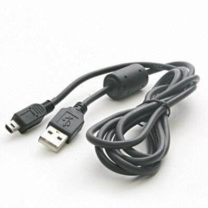 Купить ᐈ Кривой Рог ᐈ Низкая цена ᐈ Кабель Atcom USB - mini USB V 2.0 (M/M), (5 pin), феррит, 0.8 м, черный (3793)