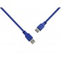 Купить ᐈ Кривой Рог ᐈ Низкая цена ᐈ Кабель ProLogix USB - USB V 3.0 (M/F), 3 м, синий (PR-USB-P-11-30-3m) 