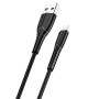 Купить ᐈ Кривой Рог ᐈ Низкая цена ᐈ Кабель Usams US-SJ364 USB - Lightning, 1 м, Black (SJ364USB01)
