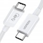 Купить ᐈ Кривой Рог ᐈ Низкая цена ᐈ Кабель Ugreen US506 USB Type-C - USB Type-C (M/M), 0.8 м, White (40113)