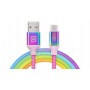 Купить ᐈ Кривой Рог ᐈ Низкая цена ᐈ Кабель REAL-EL Premium USB - USB Type-C (M/M), 1 м, Rainbow (EL123500050)
