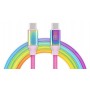 Купить ᐈ Кривой Рог ᐈ Низкая цена ᐈ Кабель REAL-EL Premium USB Type-C - USB Type-C (M/M), 1 м, Rainbow (EL123500053)