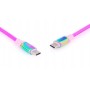 Купить ᐈ Кривой Рог ᐈ Низкая цена ᐈ Кабель REAL-EL Premium USB Type-C - USB Type-C (M/M), 1 м, Rainbow (EL123500053)