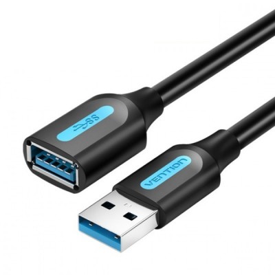 Купить ᐈ Кривой Рог ᐈ Низкая цена ᐈ Удлинитель Vention USB - USB (M/F), 2 м, Black (CBHBH)