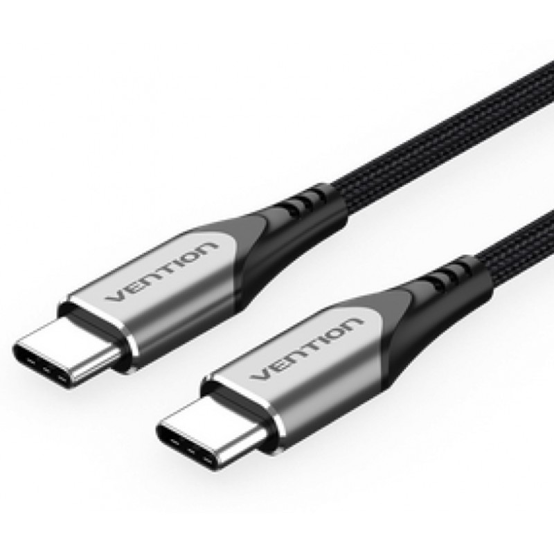 Купить ᐈ Кривой Рог ᐈ Низкая цена ᐈ Кабель Vention USB Type-C - USB Type-C (M/M), 0.5 м, Black (TADHD)