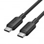 Купить ᐈ Кривой Рог ᐈ Низкая цена ᐈ Кабель Vention USB Type-C - USB Type-C (M/M), 1 м, Black (TRCBF)