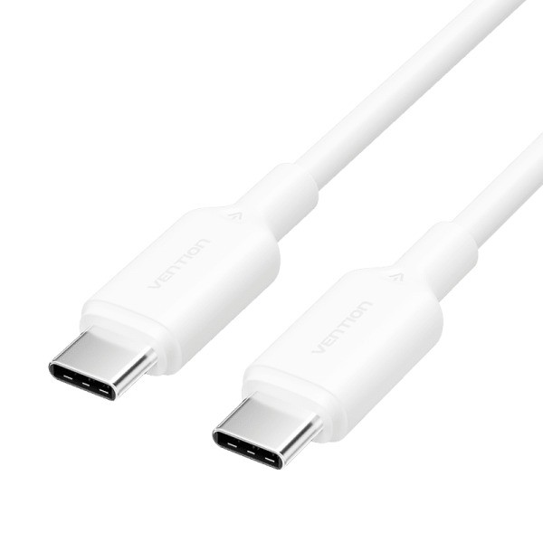 Купить ᐈ Кривой Рог ᐈ Низкая цена ᐈ Кабель Vention USB Type-C - USB Type-C (M/M), 1 м, White (TRCWF)