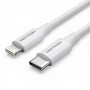 Купить ᐈ Кривой Рог ᐈ Низкая цена ᐈ Кабель Vention USB Type-C - Lightning (M/M), 1 м, White (LAKWF)