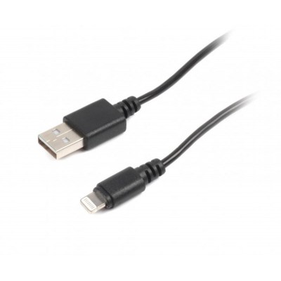 Купить ᐈ Кривой Рог ᐈ Низкая цена ᐈ Кабель Cablexpert USB - Lightning (M/M), 1 м, Black (CC-USB2-AMLM-1M)