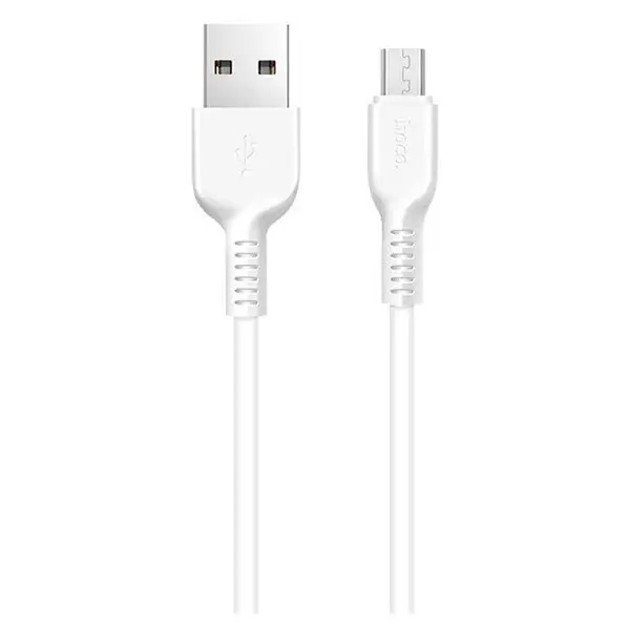 Купить ᐈ Кривой Рог ᐈ Низкая цена ᐈ Кабель Hoco X20 Flash USB - microUSB, 1 м, White (D21032)