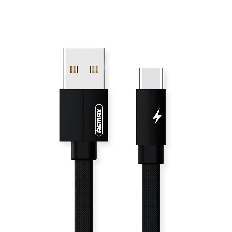 Купить ᐈ Кривой Рог ᐈ Низкая цена ᐈ Кабель Remax RC-094a Kerolla USB - USB Type-C (M/M), 2 м, Black (6954851284536)