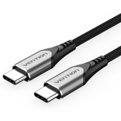 Купить ᐈ Кривой Рог ᐈ Низкая цена ᐈ Кабель Vention USB Type-C - USB Type-C (M/M), 1.5 м, Black (TADHG)